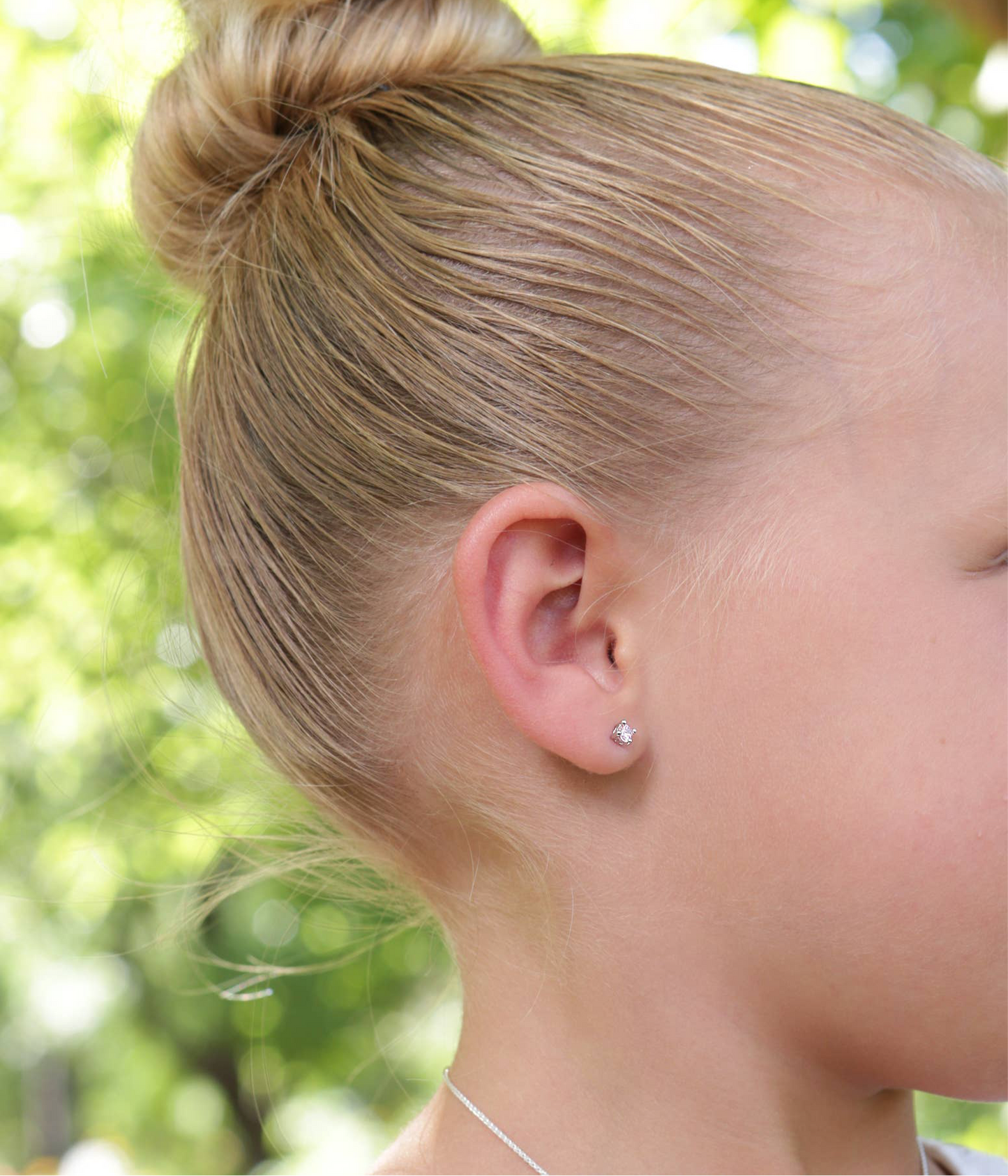 Sterling Silver Clear CZ Stud Earrings