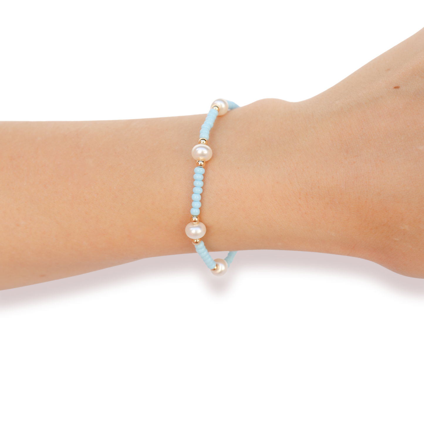 Pastel Periwinkle Pearl Bracelet | Standard 6.75"
