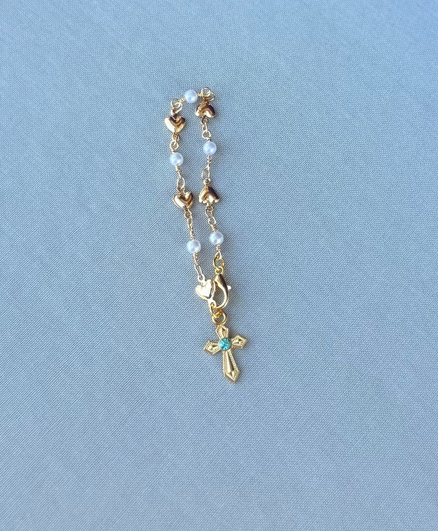 Steering Wheel Rosary Charm