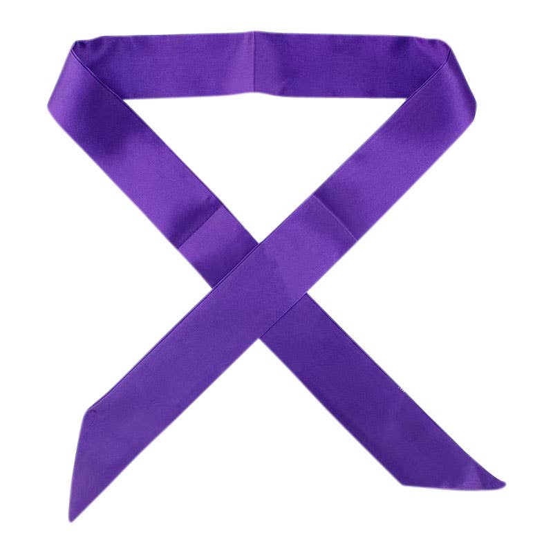 Purple Scarf Necklace | Bow Charm