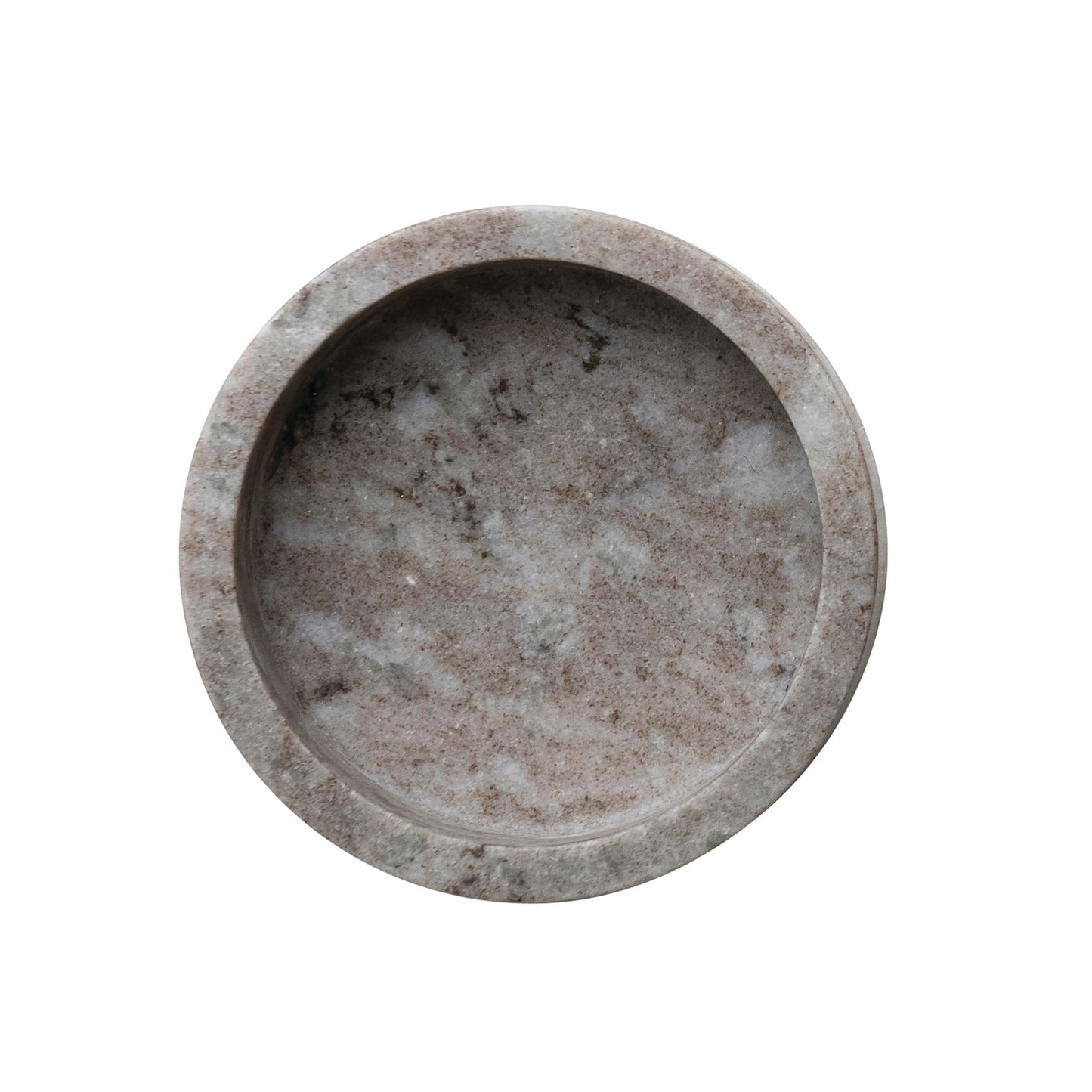 Round Marble Dish Bottle Holder | 5"