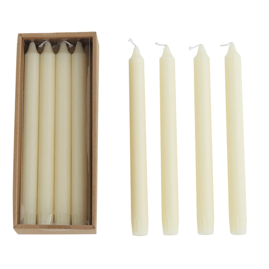 Unscented Taper Candles | Set of 12