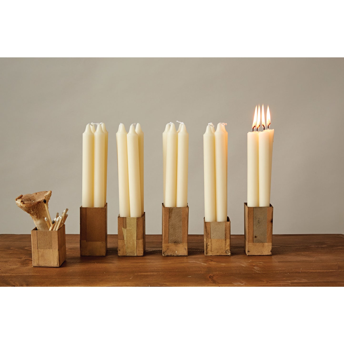 Unscented Taper Candles | Set of 12