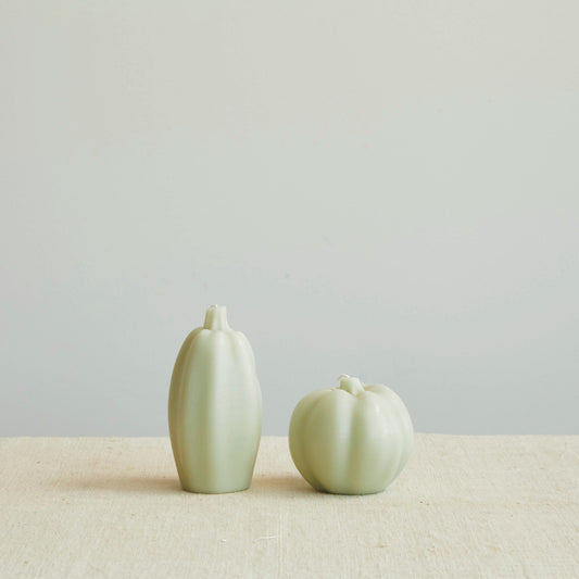 Unscented Pumpkin Shaped Candle