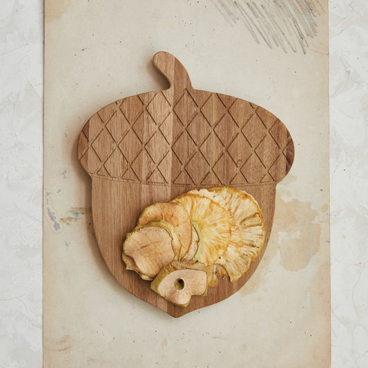 Acacia Wood Acorn Shaped Board