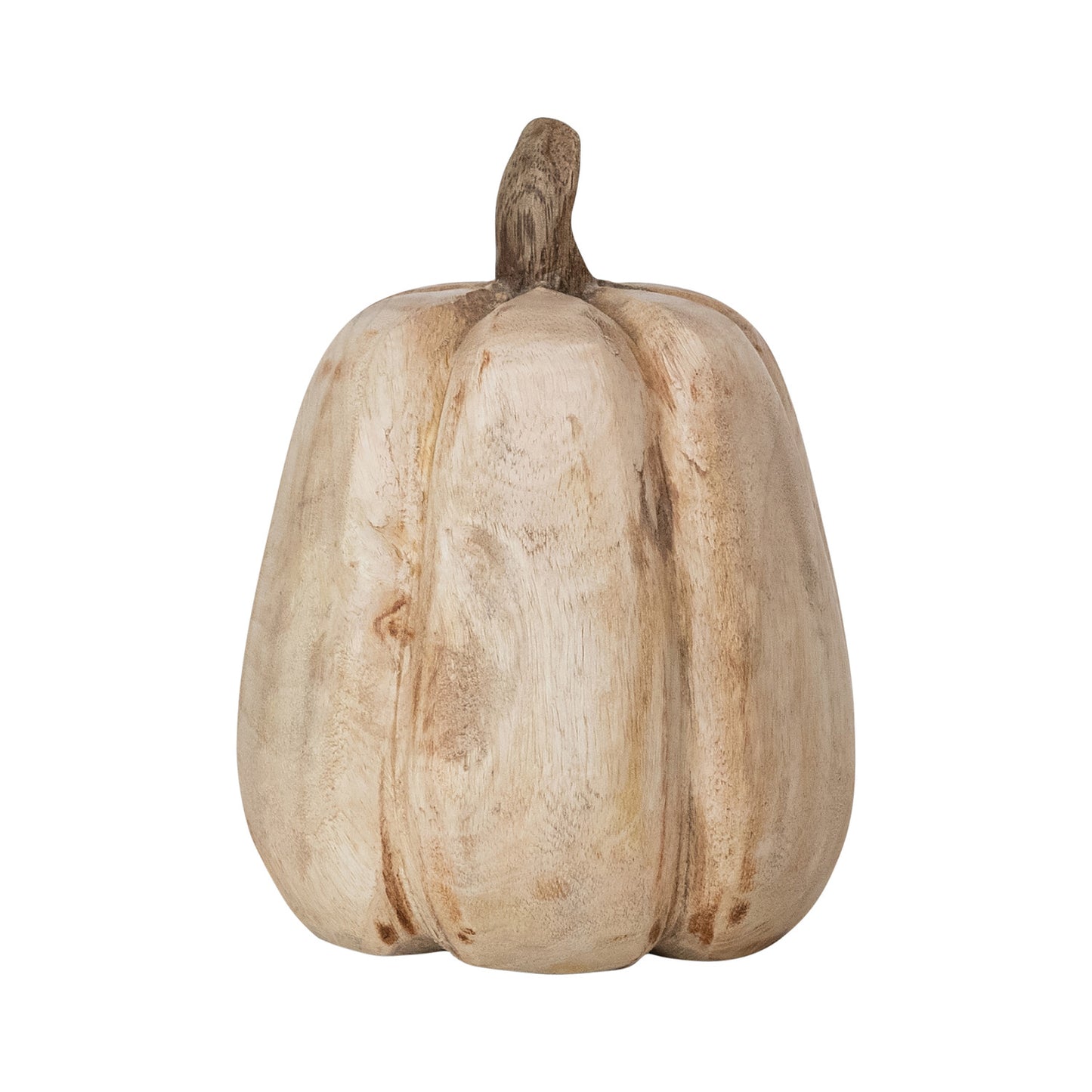 Carved Wood Pumpkin
