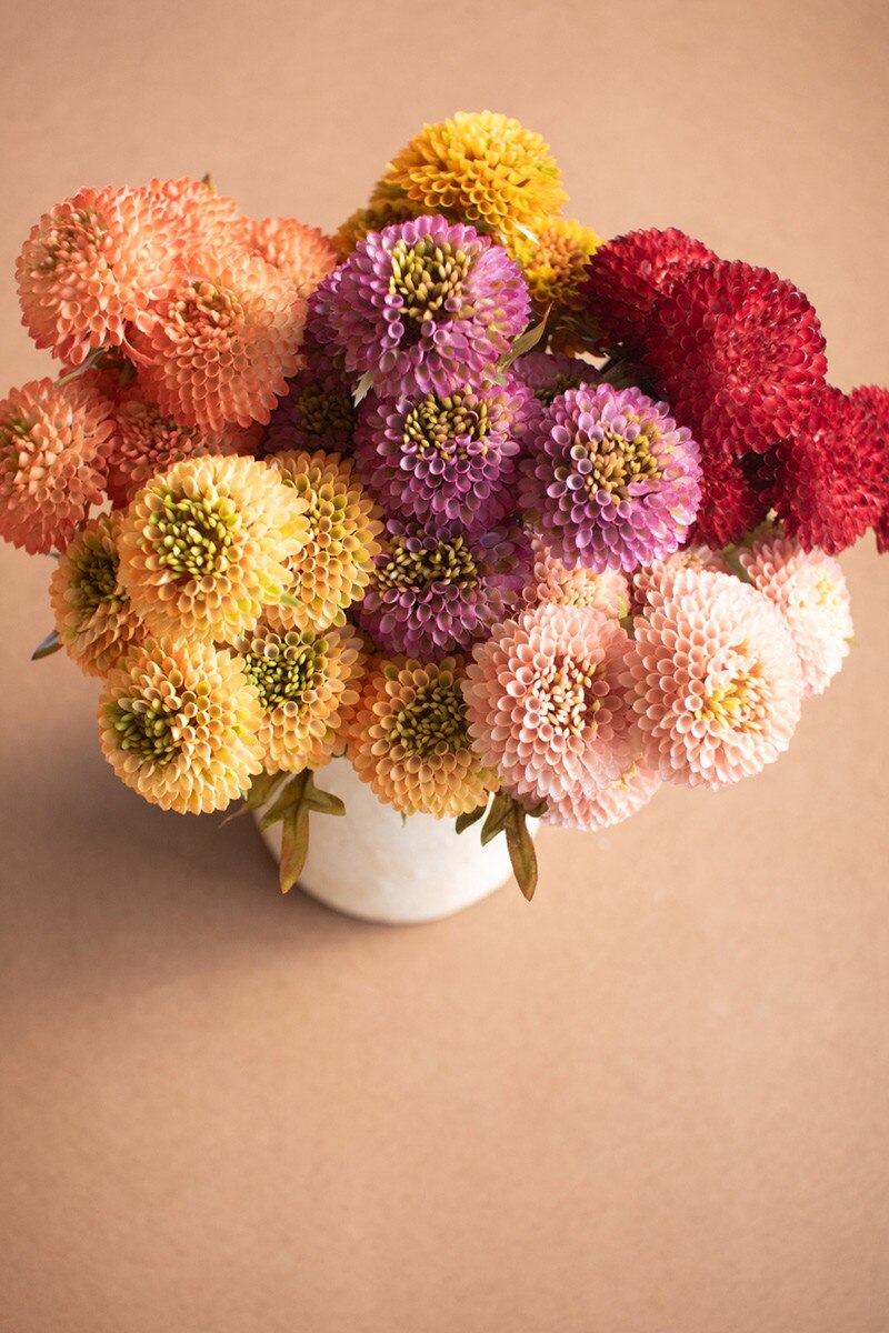Faux Dahlias Bundle of 7