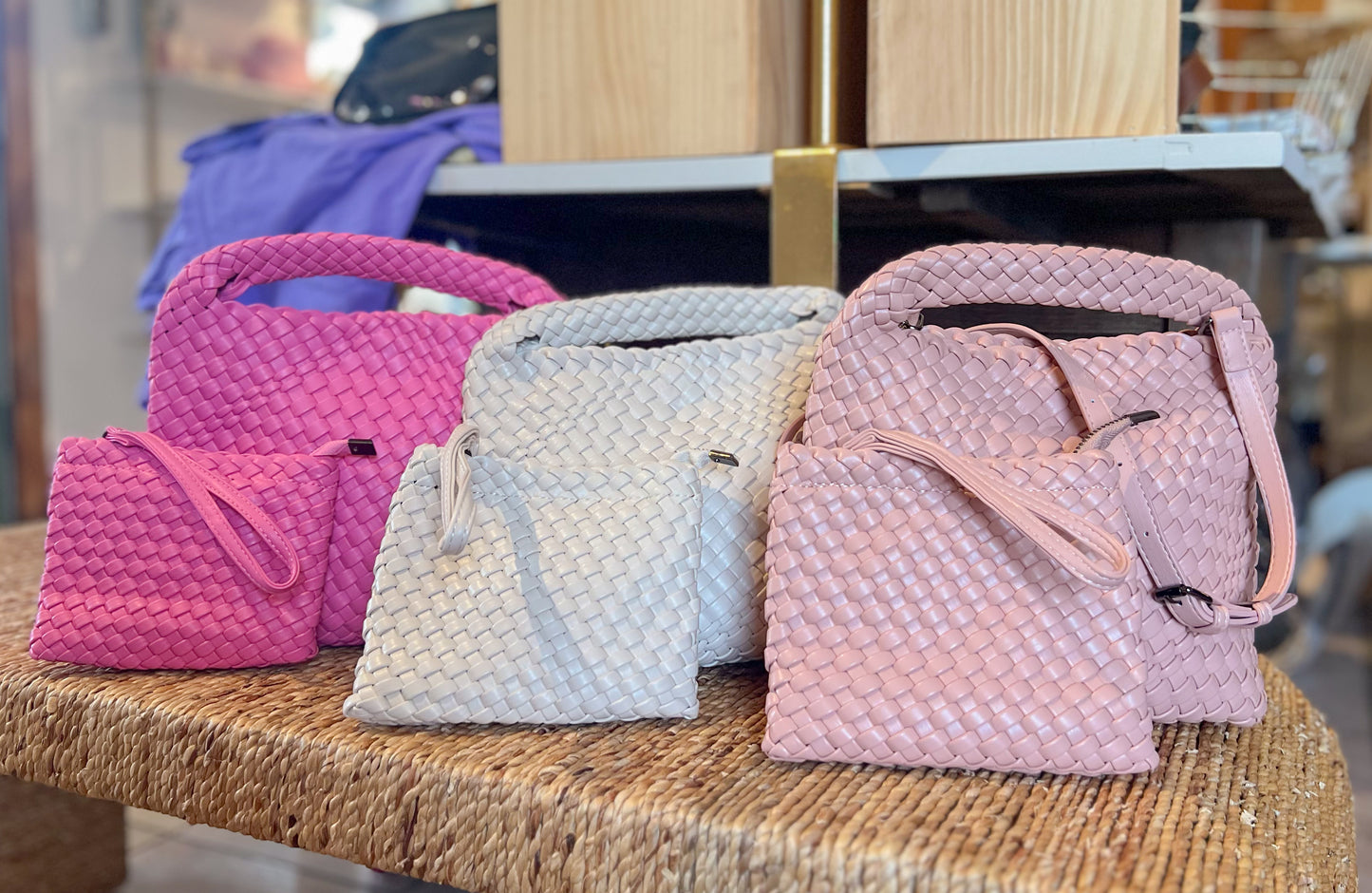 Woven Leather Crossbody Bag | Medium