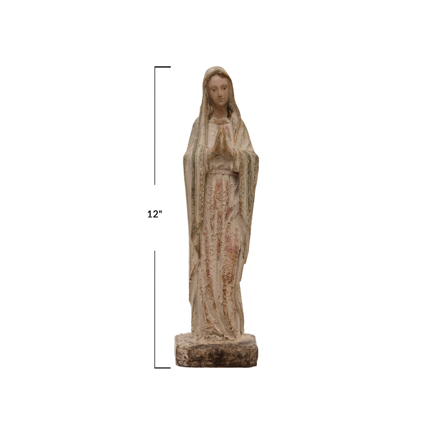 12" Magnesia Virgin Mary Statue
