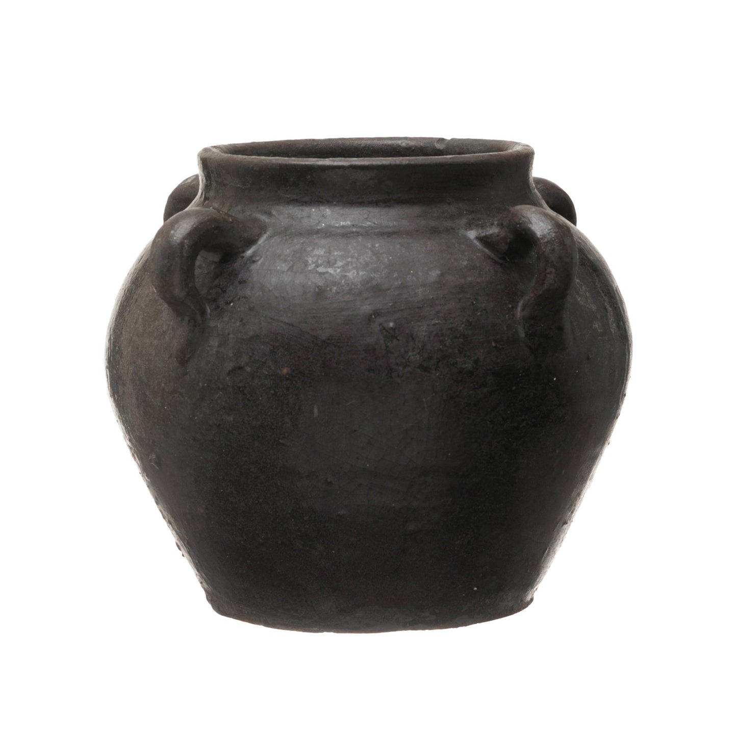 Decorative Clay Jar | Deep Brown