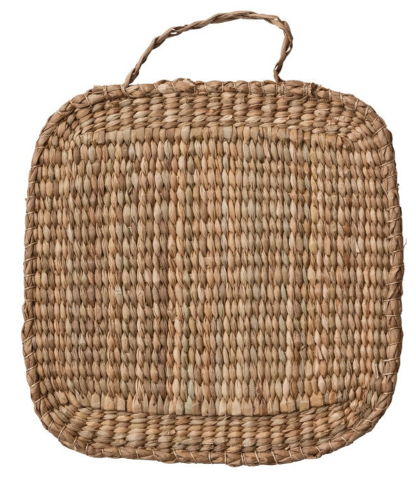 Natural Hand-Woven Bankuan Trivet w/ handle | Set of 3