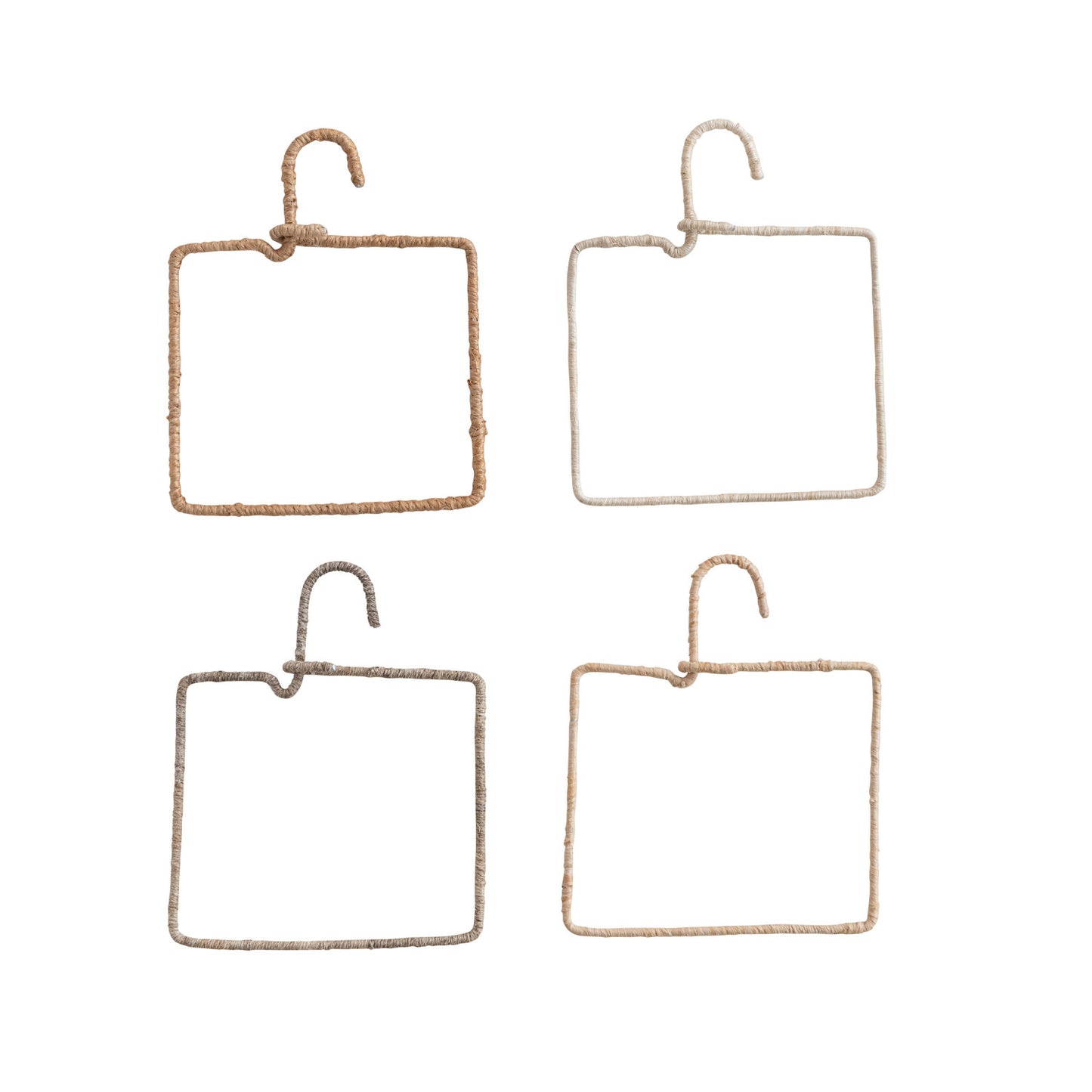 Natural Fiber Wrapped Wire Hanger