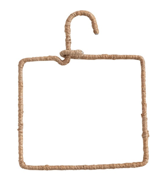 Natural Fiber Wrapped Wire Hanger