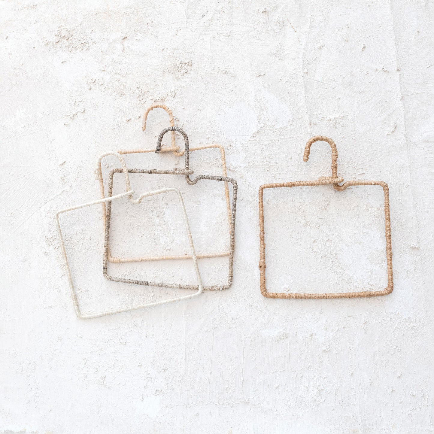 Natural Fiber Wrapped Wire Hanger