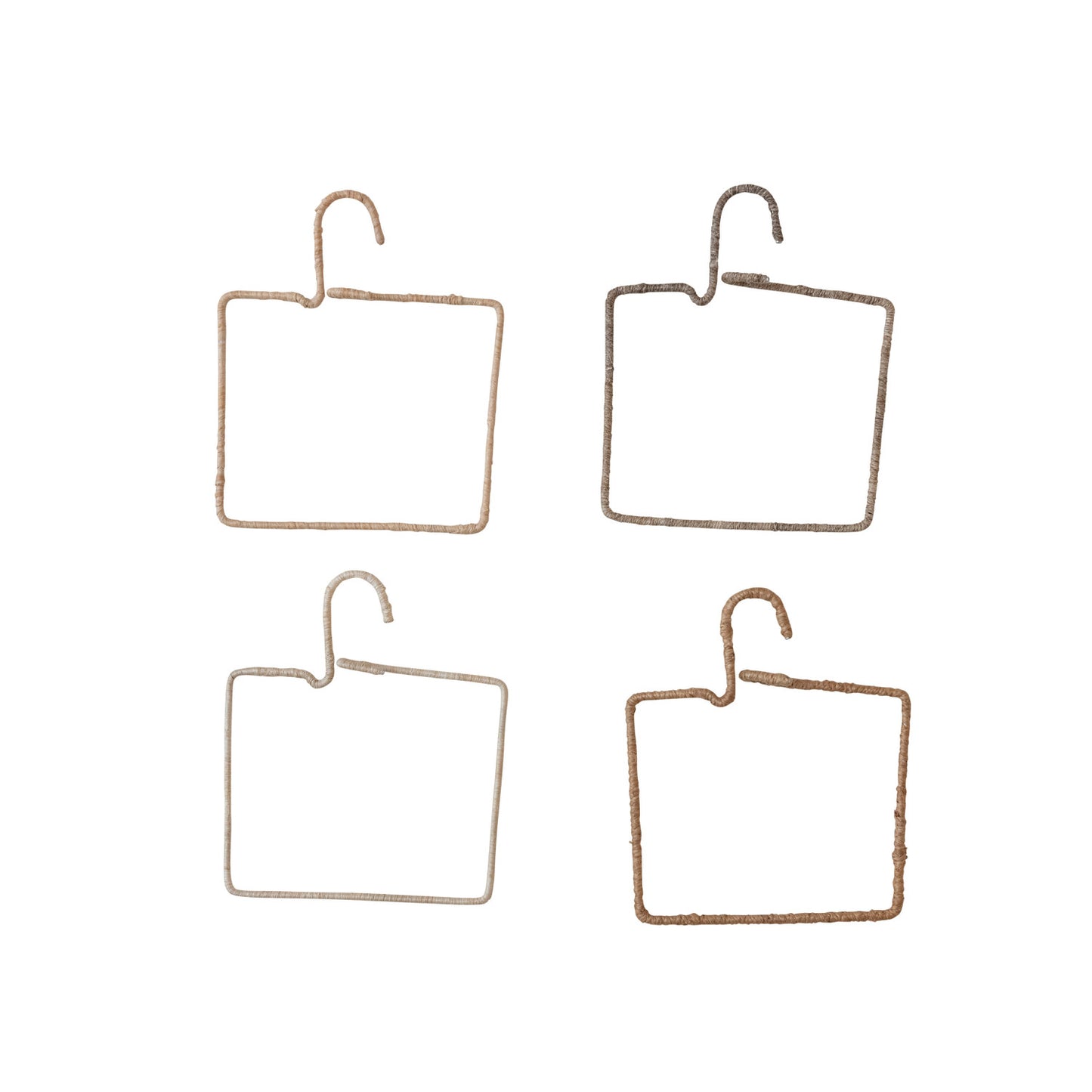 Natural Fiber Wrapped Wire Hanger