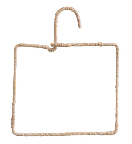 Natural Fiber Wrapped Wire Hanger