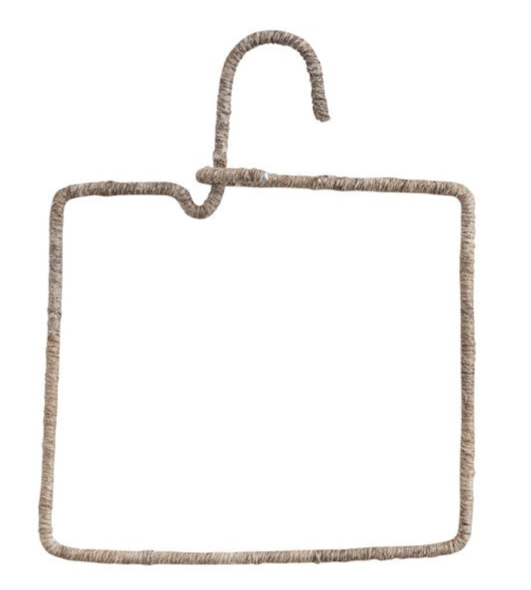 Natural Fiber Wrapped Wire Hanger