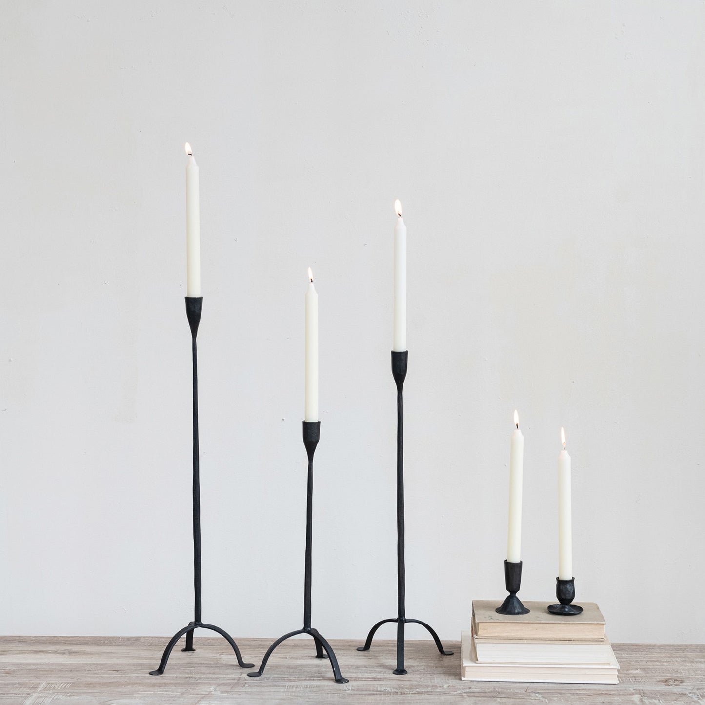 Mini Black Cast Iron Taper Holder