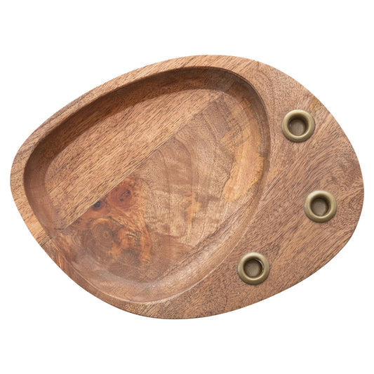 Wood & Metal Taper Holder Tray (1/2" tapers)