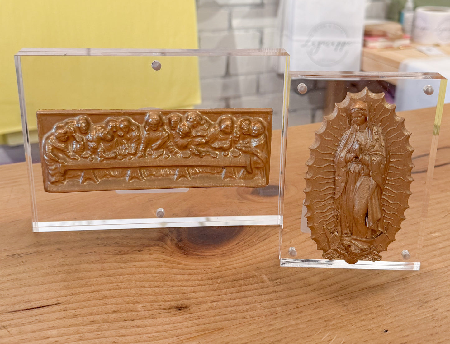 Gilded Last Supper Acrylic Block