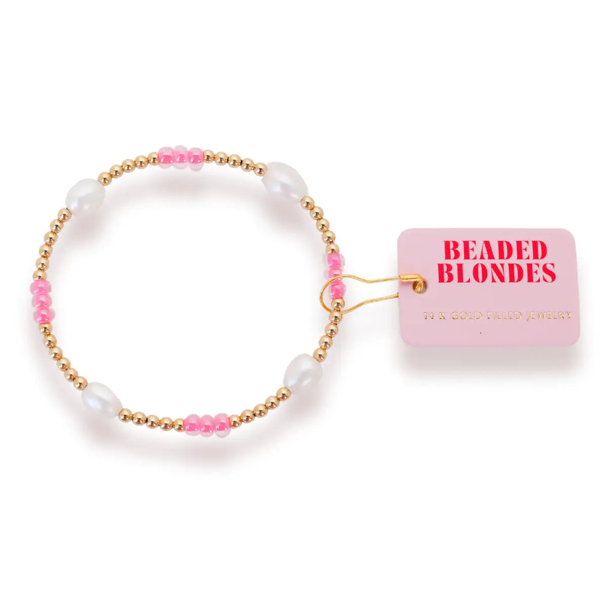 Hot Pink Pearl Poppi Bracelet | Standard 6.75"