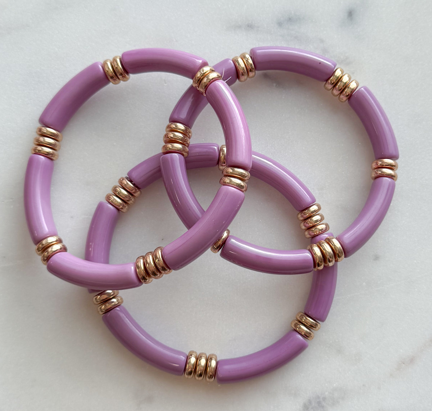 Purple Beaded Bracelet