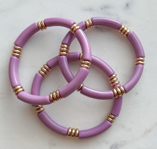 Purple Beaded Bracelet