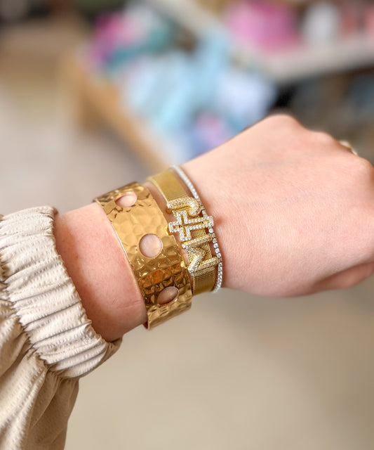 Hammered Cuff Bracelet