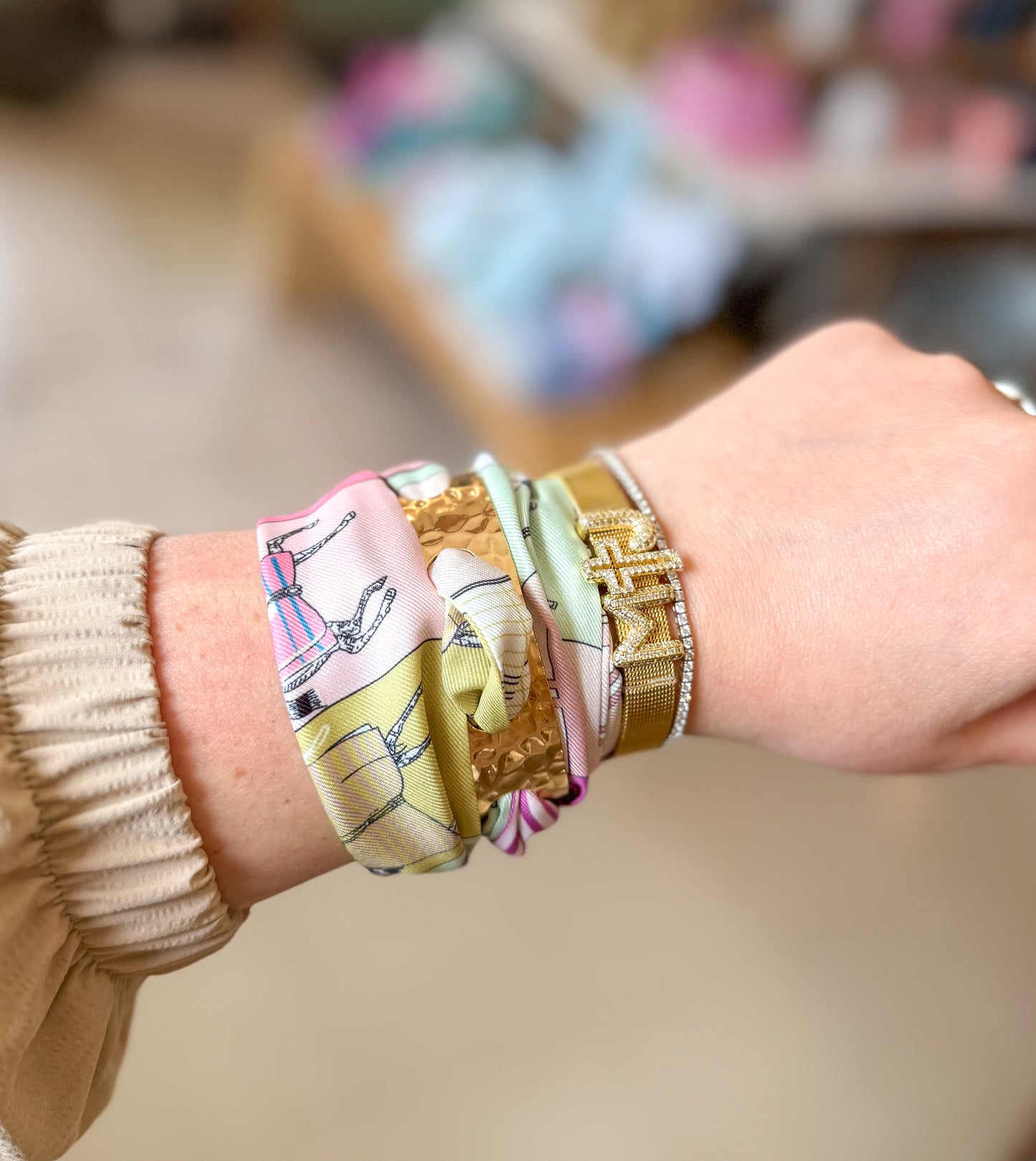 Hammered Cuff Bracelet