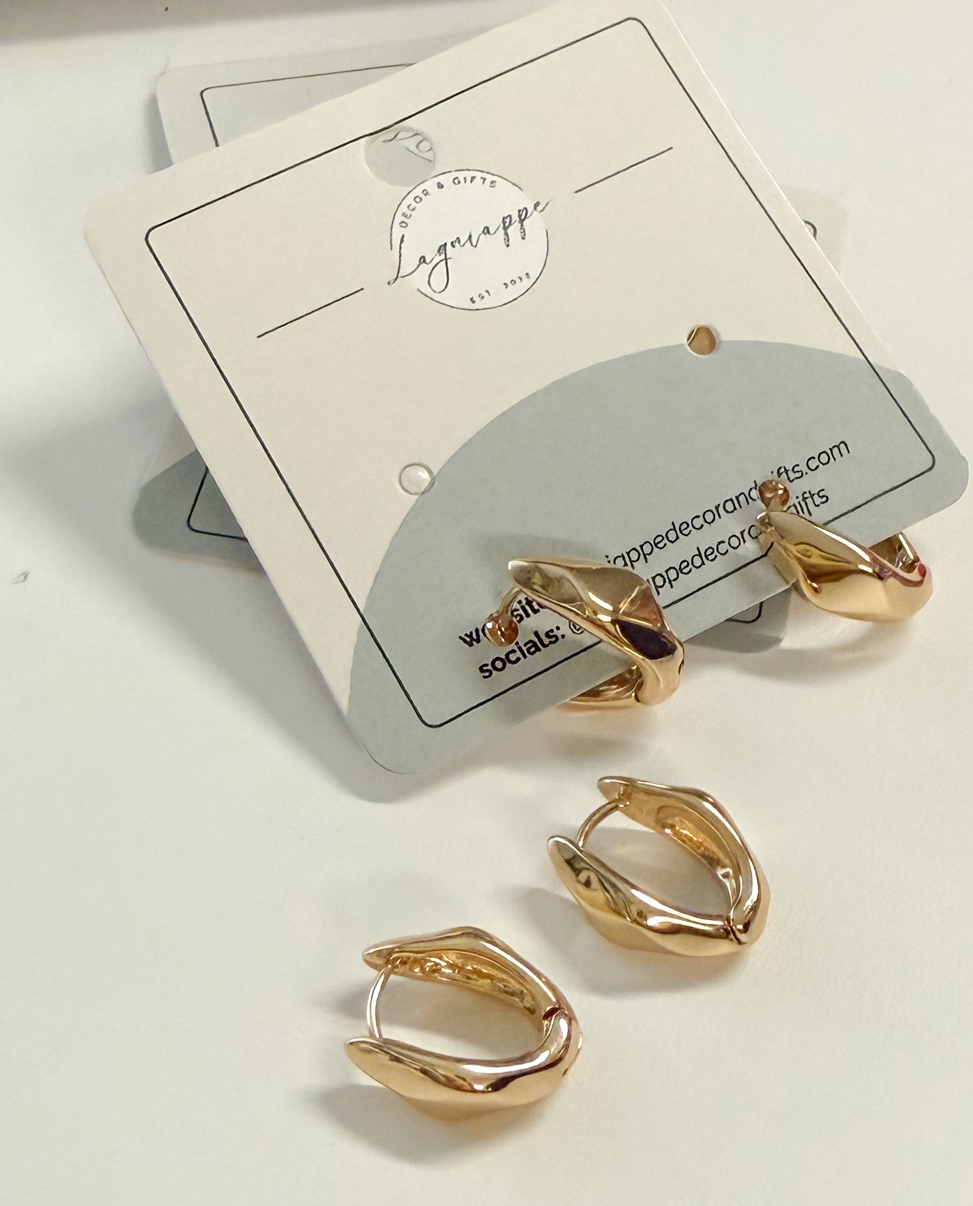 Oval Huggie Hoops