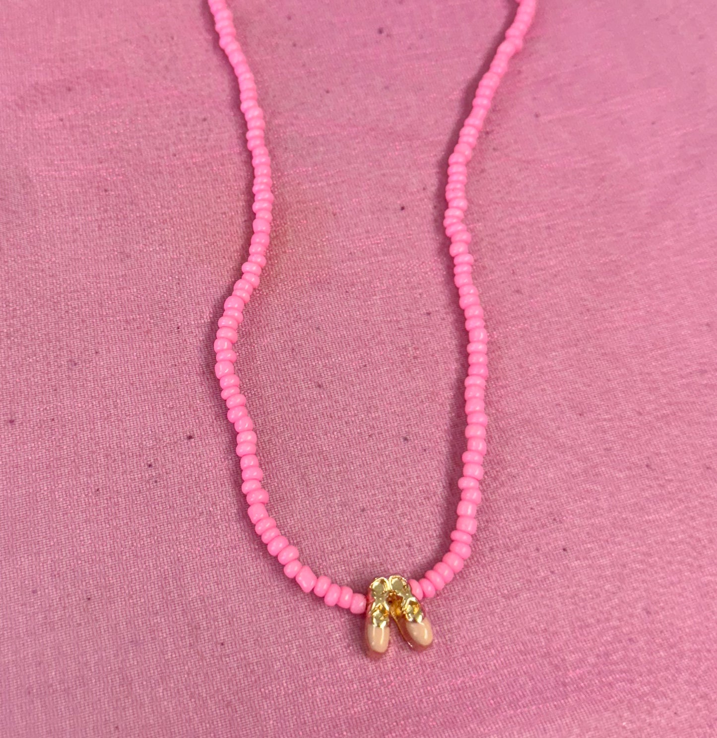 Kids Ballet Shoe Pendant Necklace