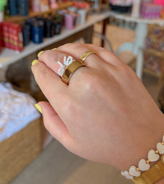 Seed Bead Stretchy Ring