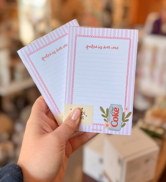 Notepad | Fueled by Diet Coke