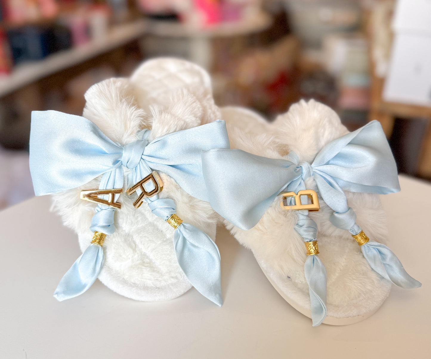 White Fuzzy Cozy Slippers