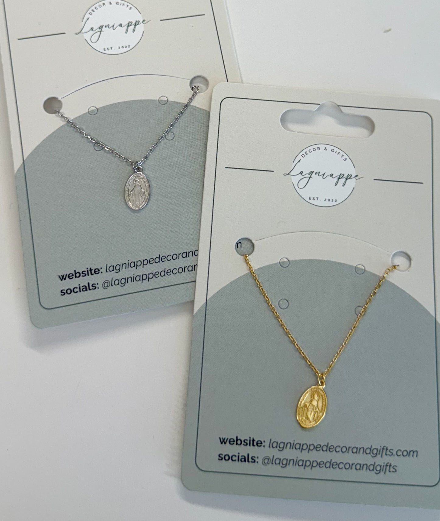 Mini Blessed Mother Pendant Neckalce