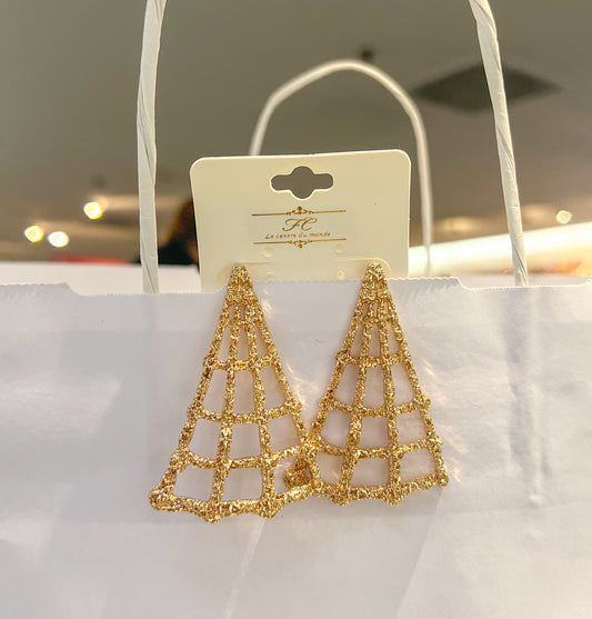 Textured Bonfire Earrings