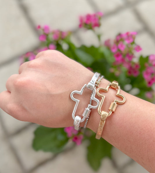 Cross Carabiner Bracelet