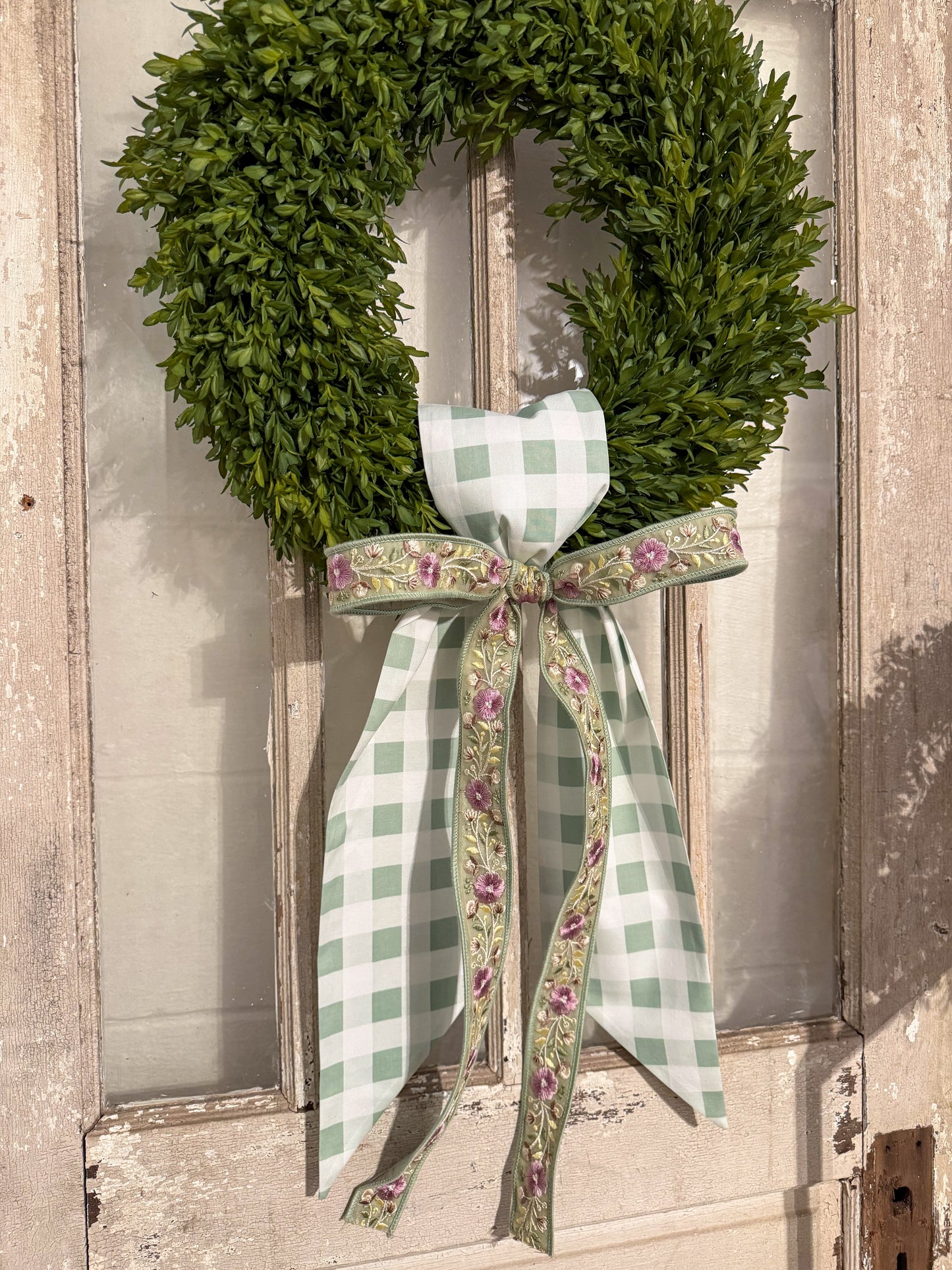 Fabric Wreath Sash