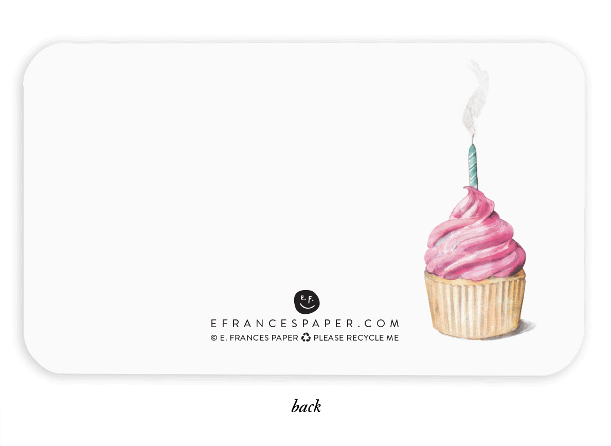 Little Notecards | Pink Cupcake