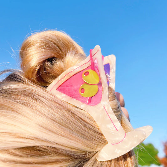 Martini Hair Clip