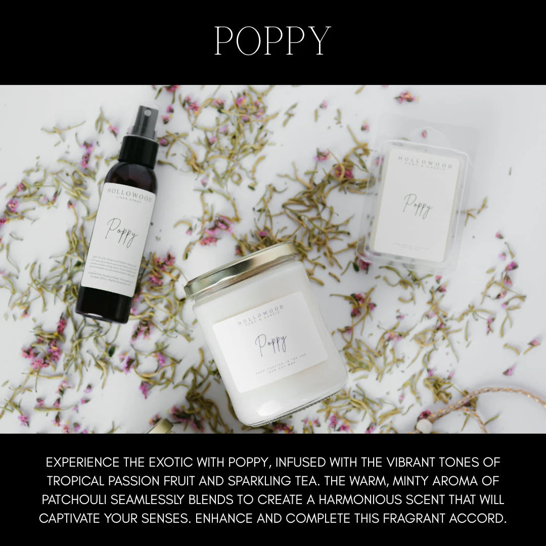 Poppy candle