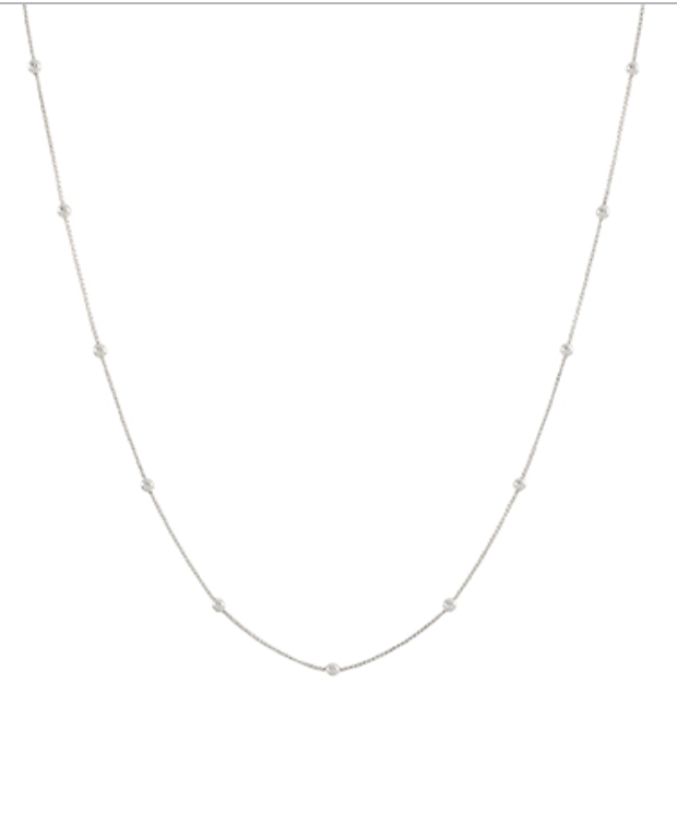 Mini Ball Station Chain Necklace
