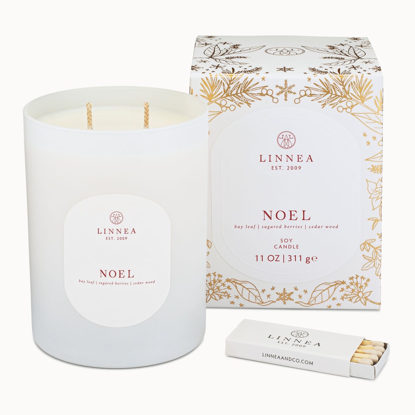 Linnea 2-wick Candle | Holiday