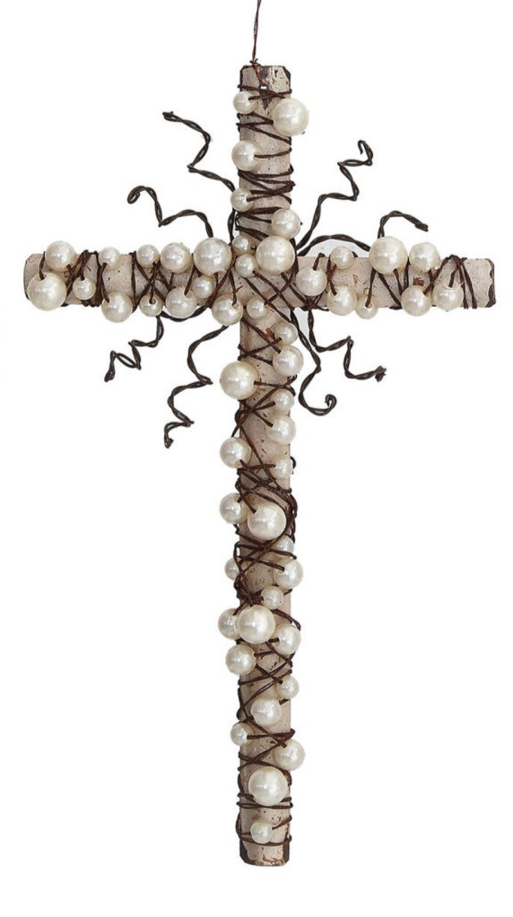 Beaded Wire Cross