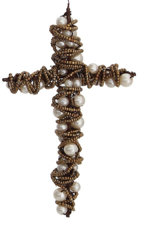 Beaded Wire Cross
