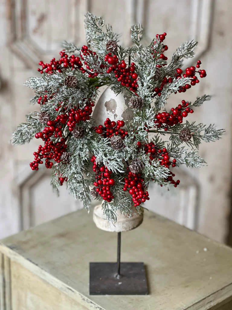 Winterberry Charm Candle Ring