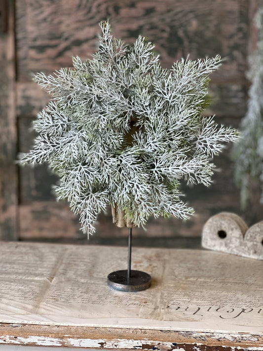 14" Fairisle Cedar Candle Ring