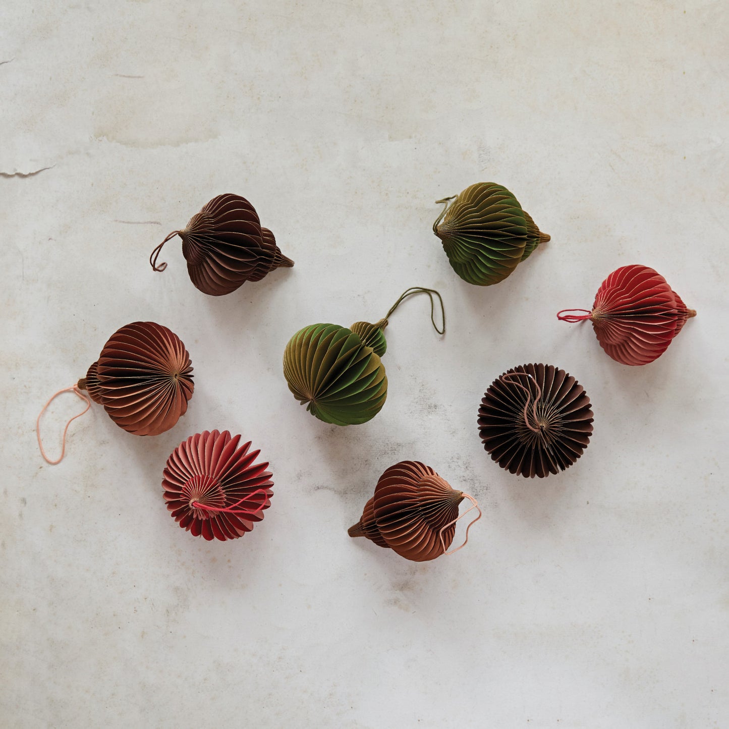 Recycled Paper Folding Honeycomb Ornament