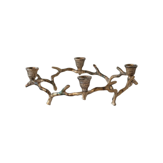 Twig Advent Wreath | Antique Gold