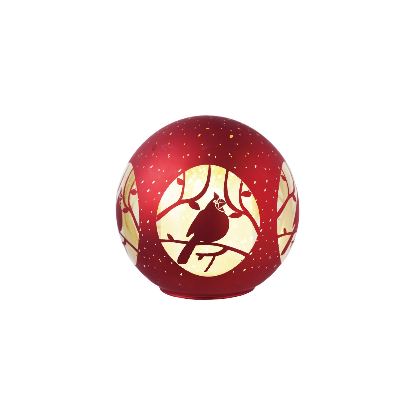 Cardinal LED Glass Ball